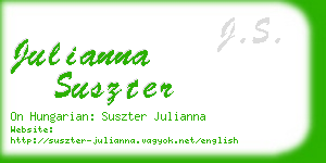 julianna suszter business card